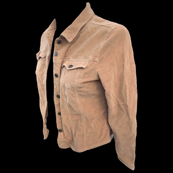 A•M•I• Button-Up Fitted Buttoned Pockets Corduroy Jacket Women’s LG VTG - Picture 9 of 16